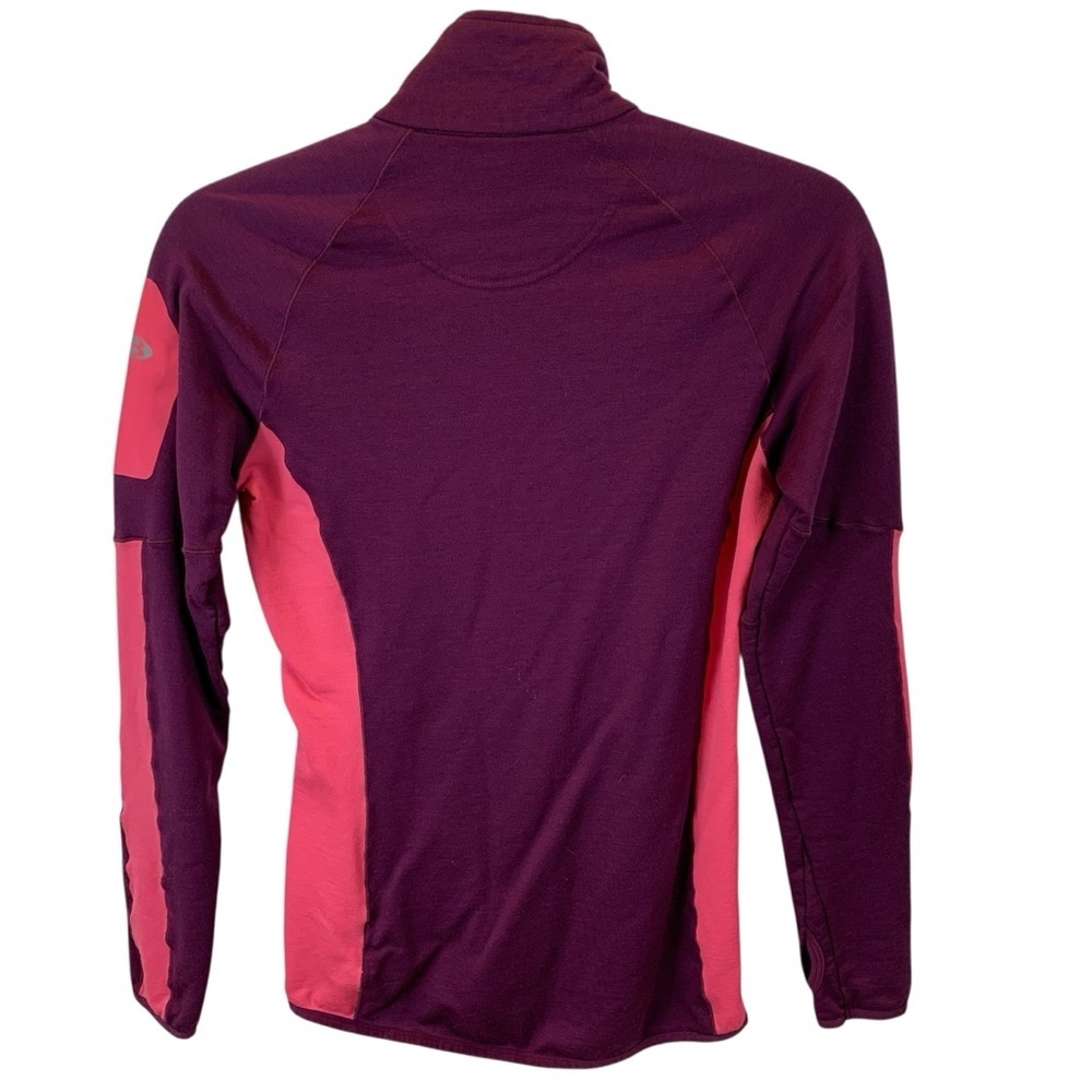 Icebreaker Ladies' XS Purple Pink Atom Merino GT Full Zip Sweater Wool Blend - Picture 3 of 11